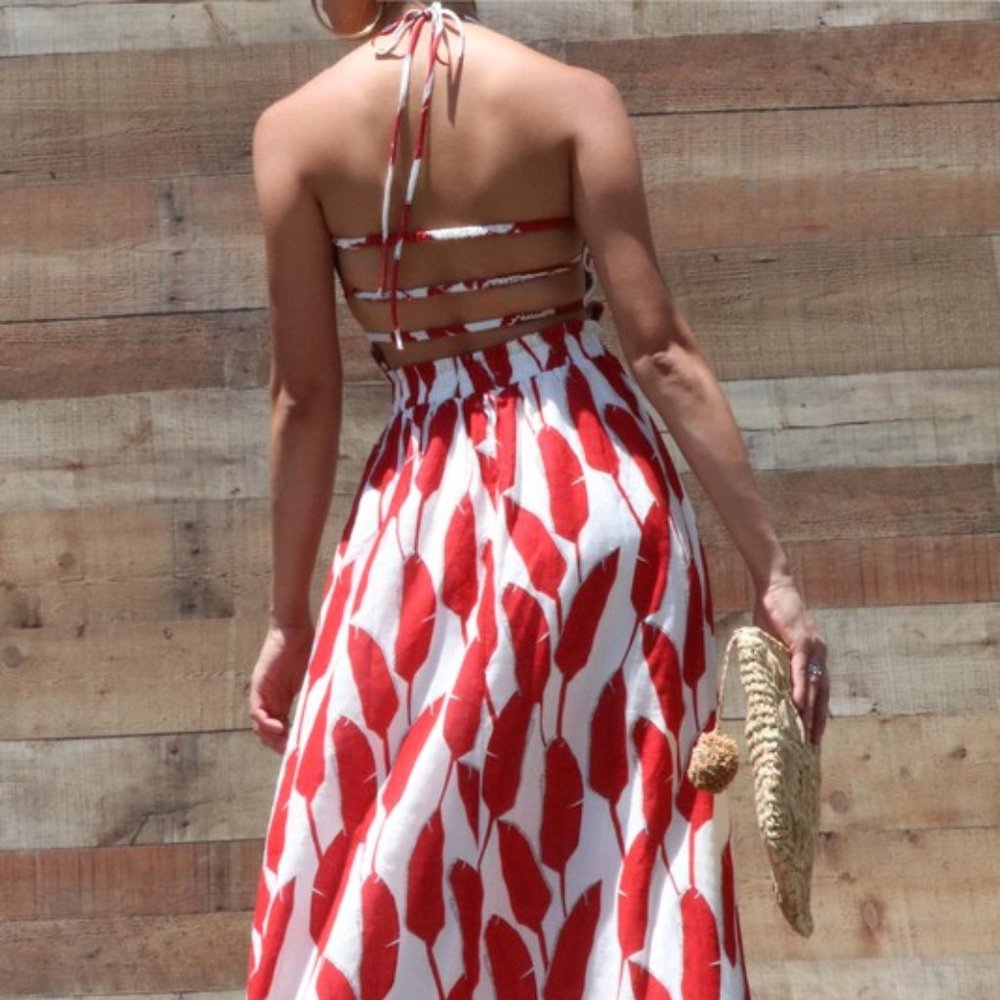 Falling Whispers Maxi Dress